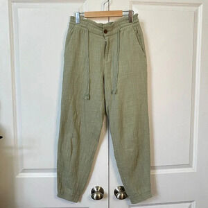 Rails Cotton Gauze Sage Green Pull On Trouser Lounge Pants Womens  XS Minimalist